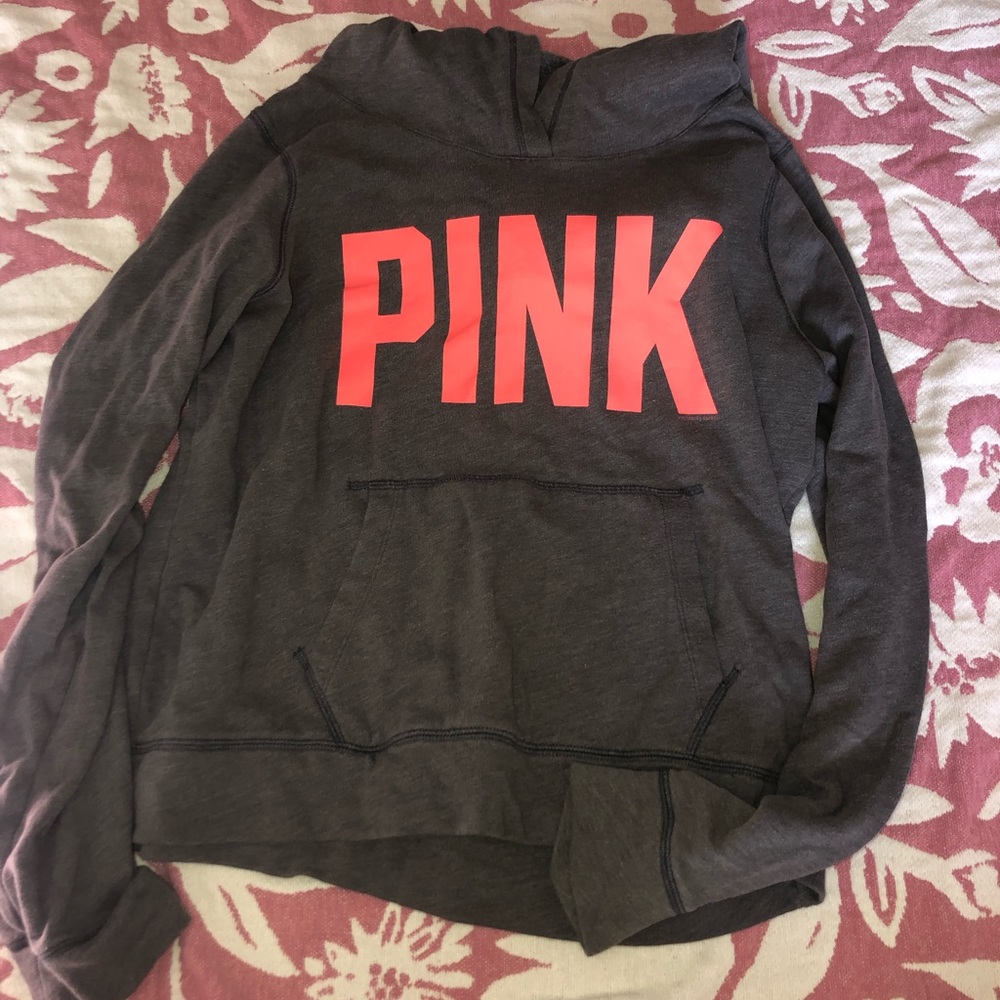 PINK grey hoodie